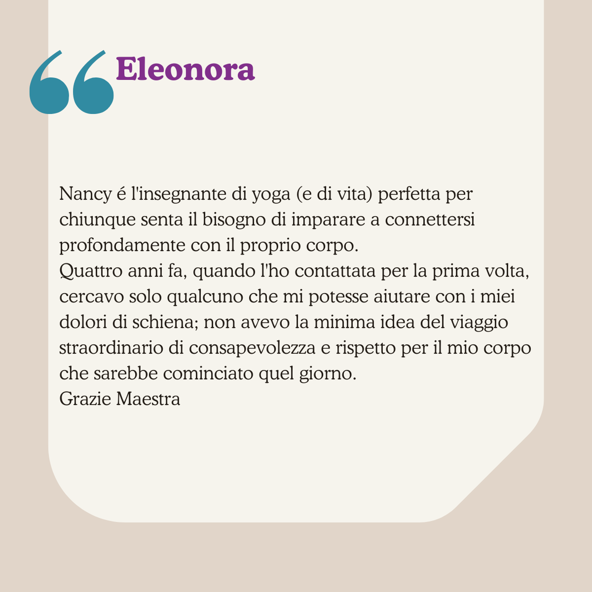 Recensione Nancy Sasso, Yoga Online, Yoga Milano, Yoga Melzo