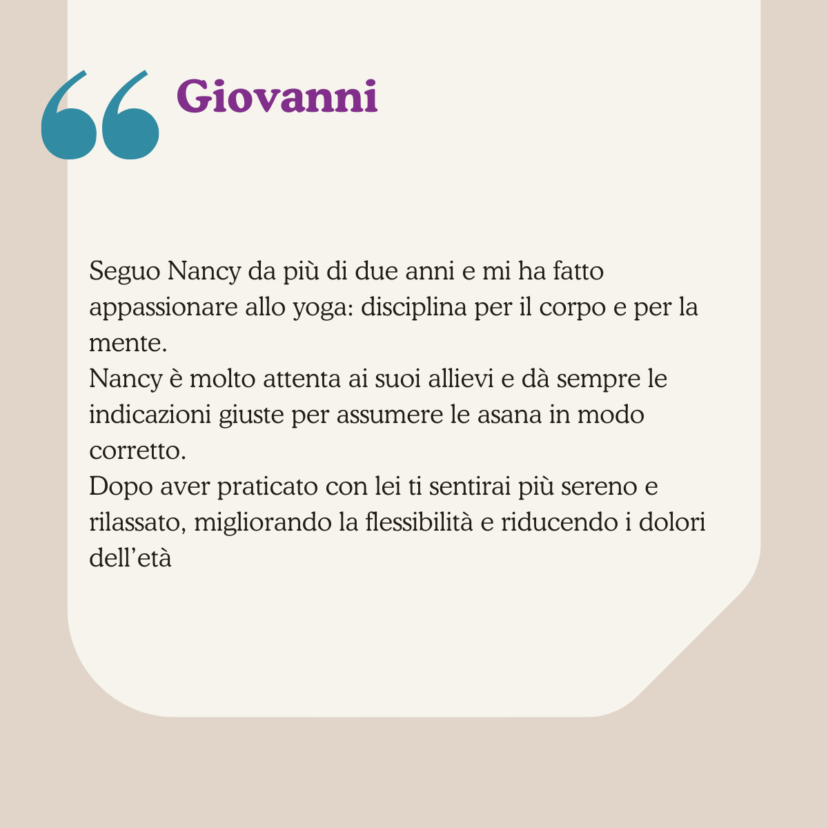 Recensione Nancy Sasso, Yoga Online, Yoga Milano, Yoga Melzo